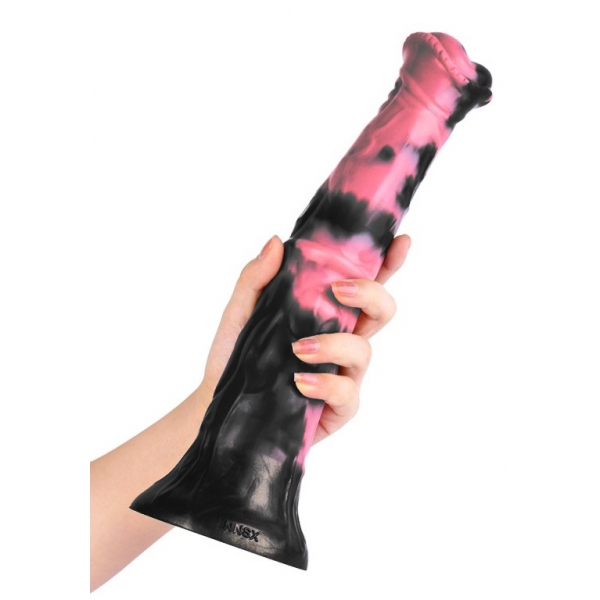 Dildo animale Ragulf 26 x 5,5 cm nero-rosa