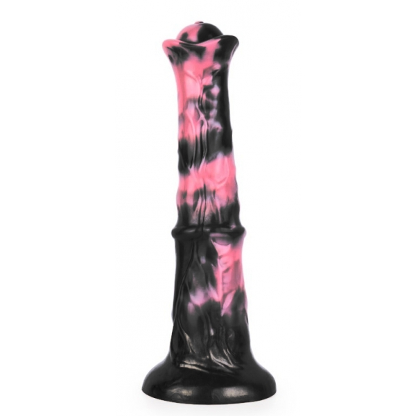 Dildo Exulf Animal 26 x 6cm Preto-Rosa