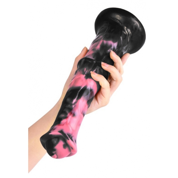 Dildo animale Exulf 26 x 6 cm nero-rosa