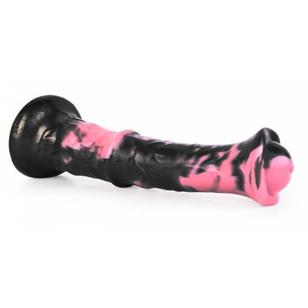 Consolador Exulf Animal 26 x 6cm Negro-Rosa