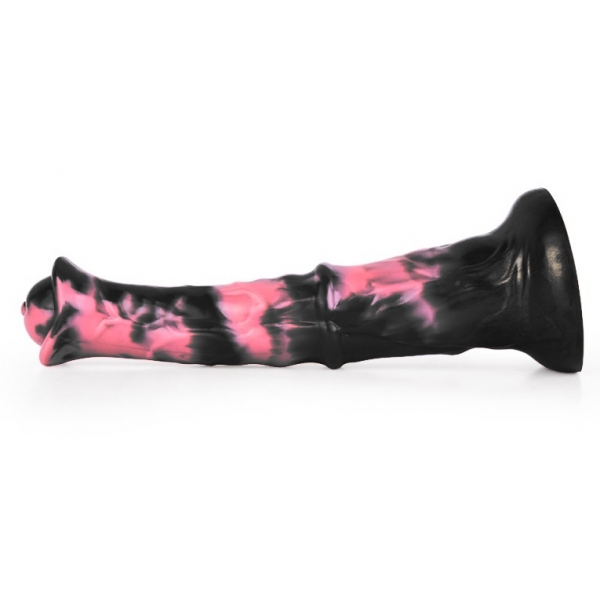 Consolador Exulf Animal 26 x 6cm Negro-Rosa