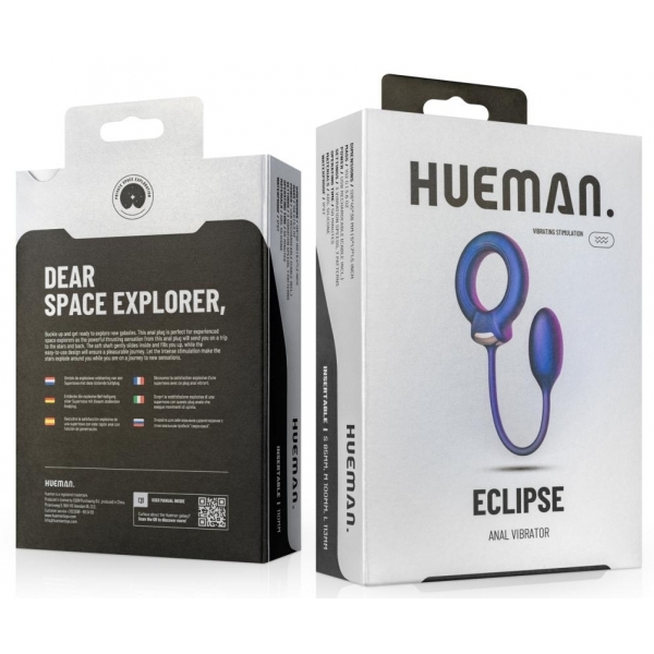Enrolador vibratório Hueman Eclipse + ficha 6,5 x 3cm - Diâmetro 45mm