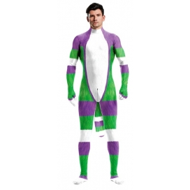 Cartoon Cosplay Jumpsuit White-Green-Purple