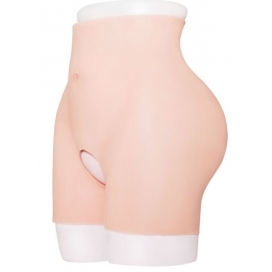 CrossGearX Bottom Cutout Plump Crotch Lift Buttocks Pants FLESH