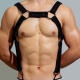 Imbracatura Neo Chest in neoprene nero