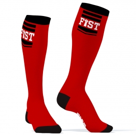 Hanky Fist SneakXX Red High Socks