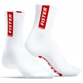 SneakXX Chaussettes STRIPE FISTER SneakXX Blanc-Rouge