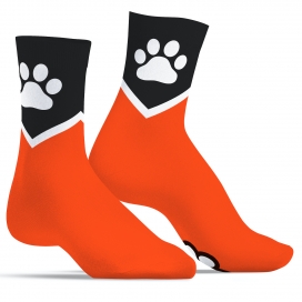 Kinky Puppy Socks Paw Kinky Puppy Socken Orange