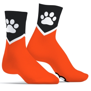 Kinky Puppy Socks Paw Kinky Puppy Socken Orange