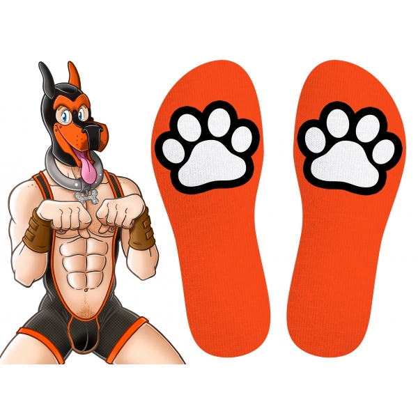 Calzini arancioni Paw Kinky Puppy