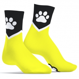 Kinky Puppy Socks Calcetines amarillos Paw Kinky Puppy