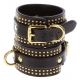 Studded Vogue wrist cuffs Black