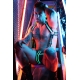 Transistor Singlet Harnas Zwart-Groen neon