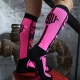 Calcetines altos Neo Camo Negro-Rosa Neón