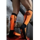 Hohe Socken Neo Camo Schwarz-Orange Neon