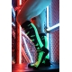 Neo Camo High Socks Black-Green Neon