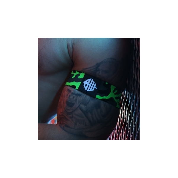 Neo Camo Zwart-Groen Neon Armbanden