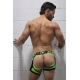 Boxer Bottomless Neo Camo Negro-Verde Neón