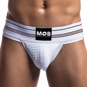 MOB Eroticwear Fetish Classic Jockstrap Branco