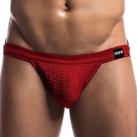 MOB Eroticwear Suspensorio Fetish Swim Rojo