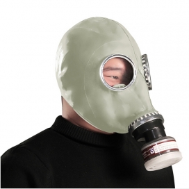 Ademhalingsspel Grijs gasmasker met filter