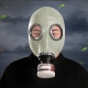 Ademhalingsspel Grijs gasmasker met filter