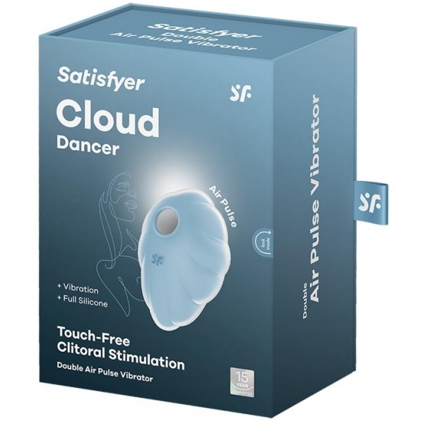 Cloud Dancer Clit Sucker and Vibe Blue