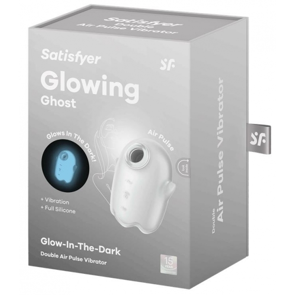 Stimulateur de clitoris Glowing Ghost Blanc