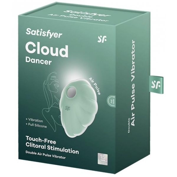 Cloud Dancer Clit Sucker and Vibe Mint