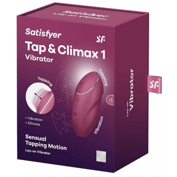 Stimolatore clitorideo Tap & Climax 1 Raspberry