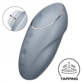 Satisfyer Tap & Climax 1 Clitoral Stimulator Light Grey