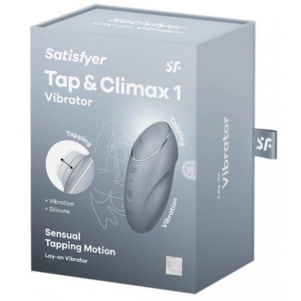 Stimulateur de Clitoris Tap & Climax 1 Gris Clair