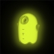 Glowing Ghost Clitoris Stimulator Yellow