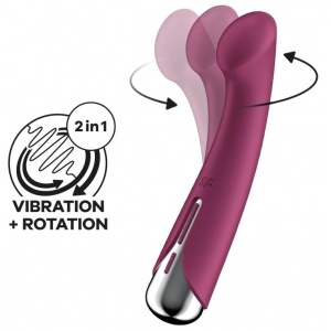 Satisfyer Vibrador giratório para o ponto G 1 - 11 x 3,5 cm Framboesa