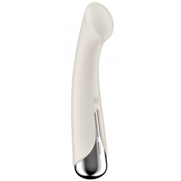 Estimulador giratório G-Spot 1 - 11 x 3,5cm Creme