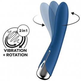 Stimulateur prostatique SPINNING VIBE 11 x 3cm Bleu