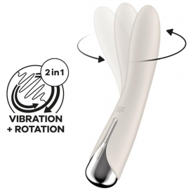 Spinning Vibe 1 Stimulator - 11 x 3cm Cream