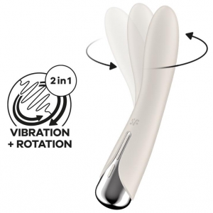 Satisfyer Estimulador giratorio Vibe 1 - Crema 11 x 3 cm