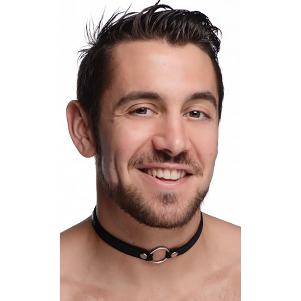 Halsband voor seksdieren met metalen ring