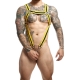 Cross Cockring Harness Dngeon Yellow-Black