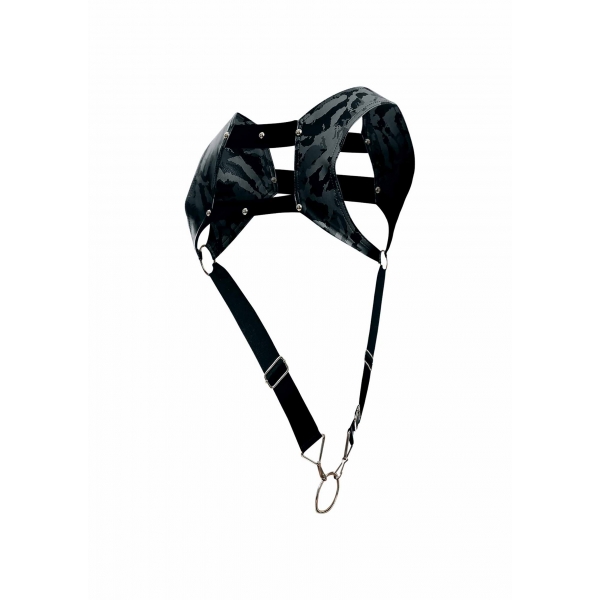 Top Cockring Harness Dngeon Grey