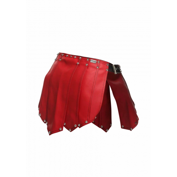 Falda romana para hombre Sm Rojo-Negro