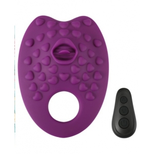 MyPlayToys Cojín vibrador con lengua Grind Ring Violeta