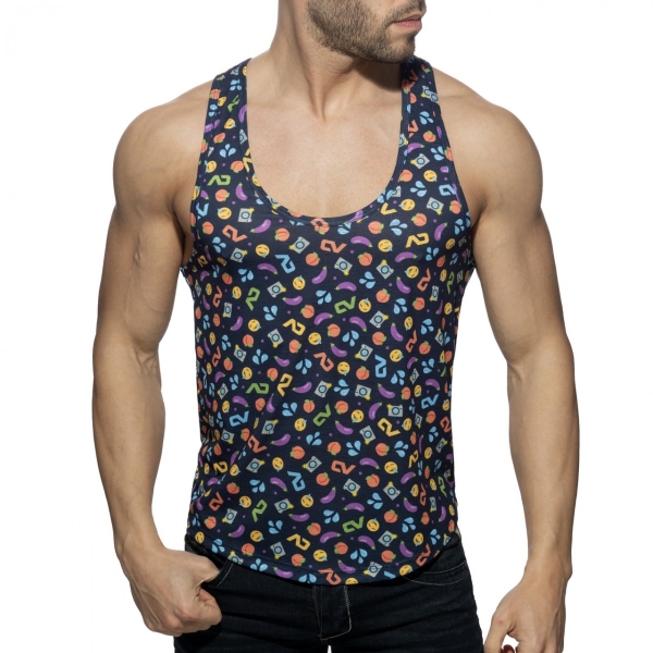 Emoji tank top Navy