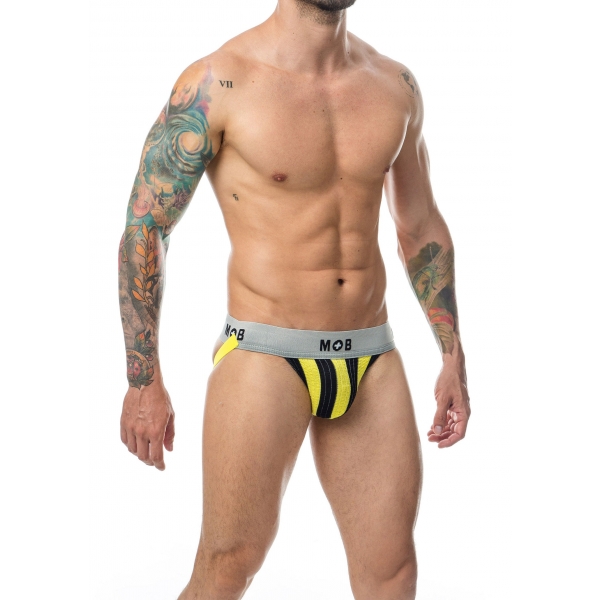 MOB Stripe Classic Jock Yellow