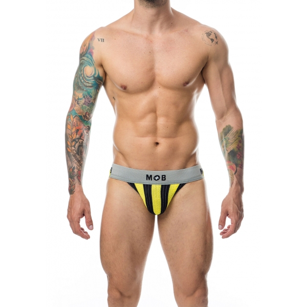 MOB Stripe Classic Jock Yellow