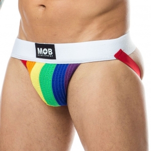 MOB Eroticwear Jockstrap Mob Classic Regenboog