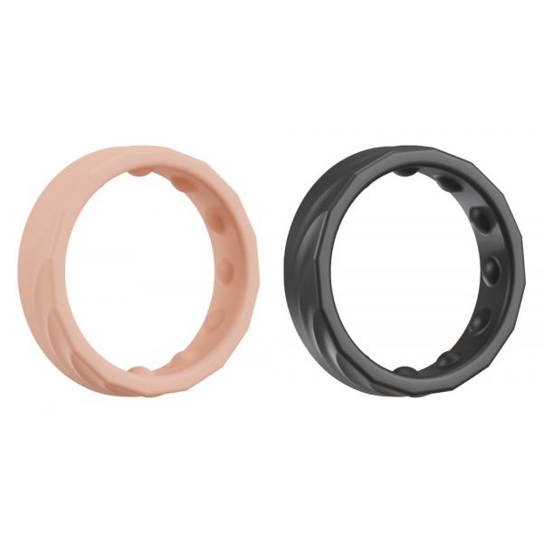 Lot de 2 Mini anneaux péniens FIT RINGS 33mm