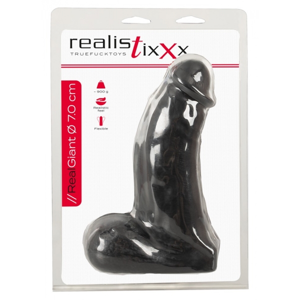 Dildo Giant Cock 18 x 7cm Schwarz