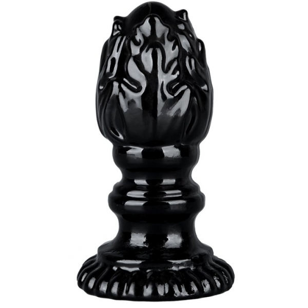 Finial TPE Jelly Butt PLug BLACK L